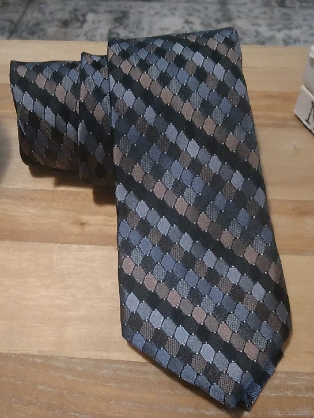 Men's ck Calvin Klein Geometric Silk Tie